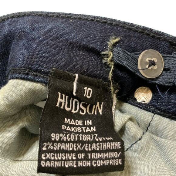 Hudson Kids Jeans Jude Original Skinny Size 10 Street Dark Wash Stretch Denim - Picture 9 of 13